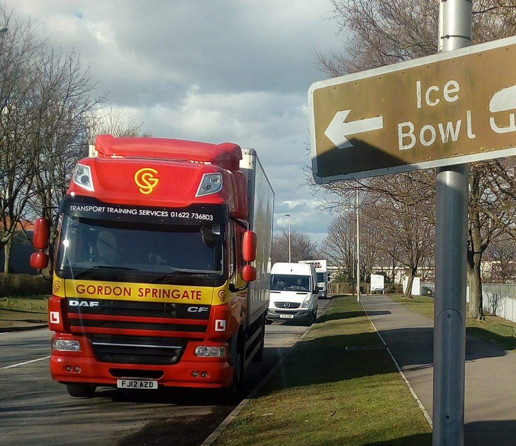 Lorry passing sign